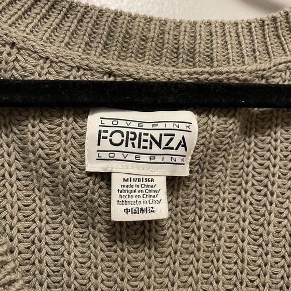 PINK x Forenza Green V-Neck Sweater - Picture 2 of 6
